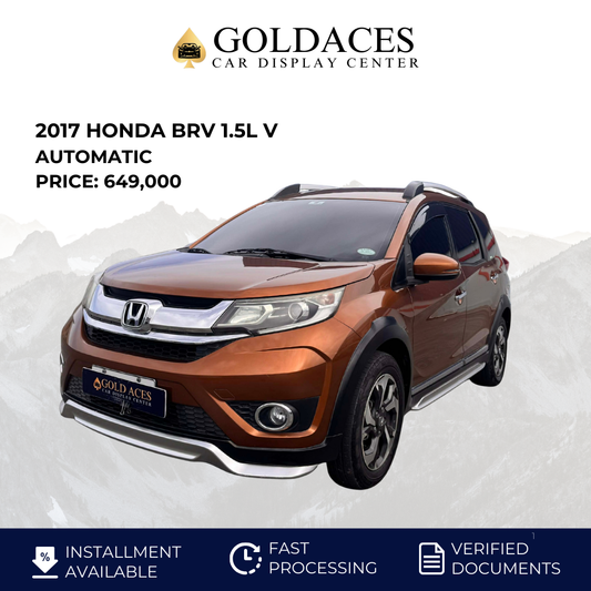 2017 HONDA BRV 1.5L V AUTOMATIC TRANSMISSION