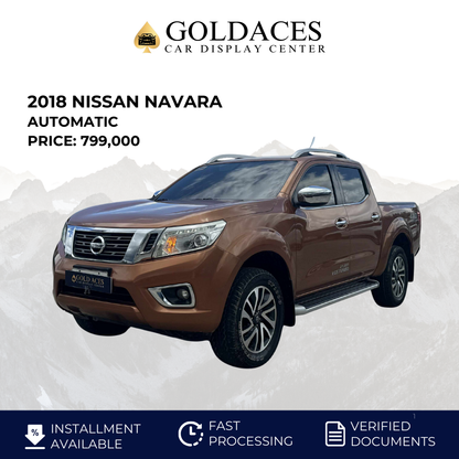 2018 NISSAN NAVARA 2.5L4X2 VL AUTOMATIC TRANSMISSION Gold Aces Car Display Center