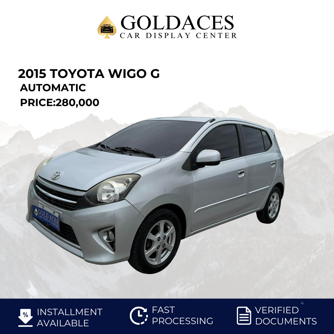 2015 TOYOTA WIGO G 1.0L AUTOMATIC TRANSMISSION Gold Aces Car Display Center