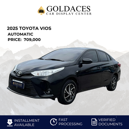 2025 TOYOTA VIOS 1.3L XLE AUTOMATIC TRANSMISSION (3TKMS ONLY!) Gold Aces Car Display Center