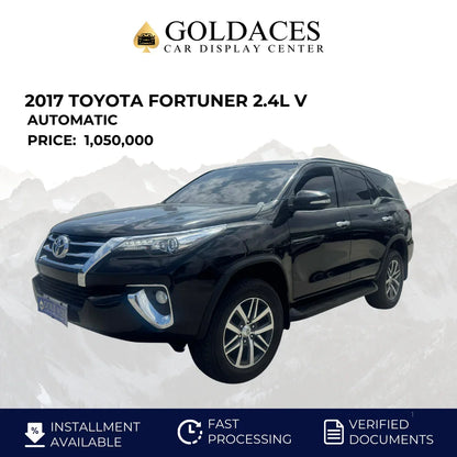 2017 TOYOTA FORTUNER 2.4L V 4X2 AUTOMATIC TRANSMISSION Gold Aces Car Display Center