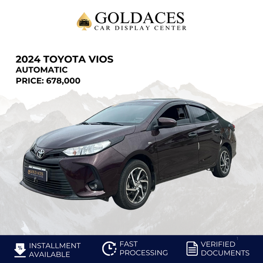 2024 TOYOTA VIOS 1.3L XLE CVT AUTOMATIC TRANSMISSION (5T KMS ONLY!)