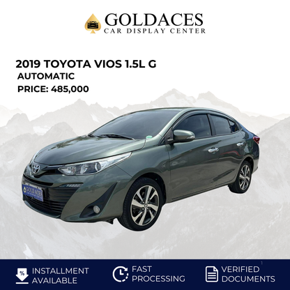 2019 TOYOTA VIOS 1.5L G AUTOMATIC TRANSMISSION TOYOTA