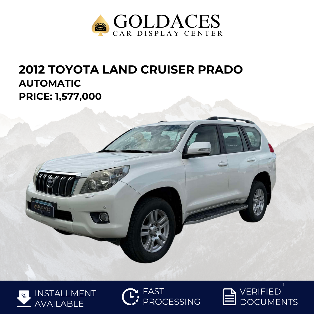 2012 TOYOTA LAND CRUISER PRADO 4.0L AUTOMATIC TRANSMISSION Gold Aces Car Display Center