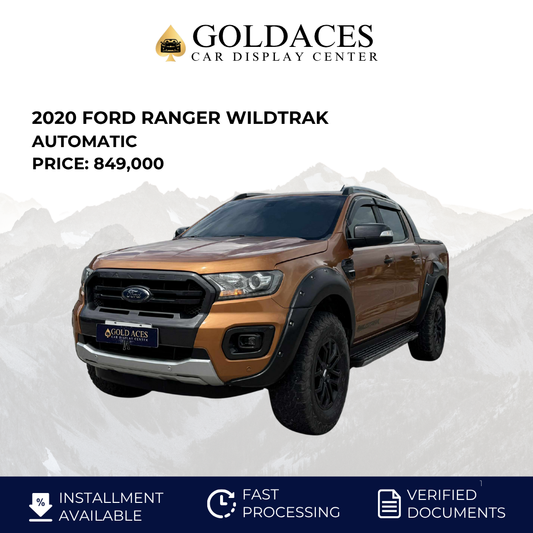 2020 FORD RANGER WILDTRAK 2.0L 4X2 DSL AUTOMATIC TRANSMISSION Gold Aces Car Display Center