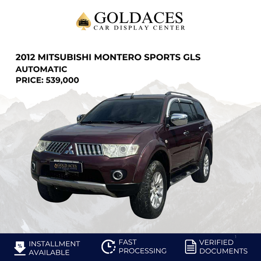2012 MITSUBISHI MONTERO SPORTS GLS 2.5L DSL AUTOMATIC TRANSMISSION MITSUBISHI