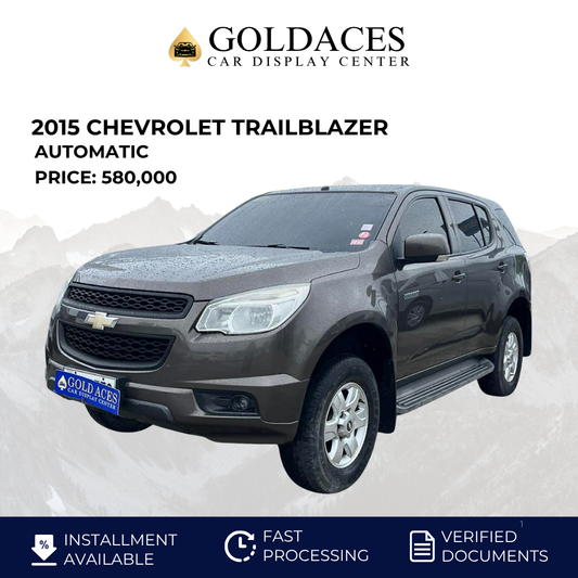 2015 CHEVROLET TRAILBLAZER 2.8L 4X2 AUTOMATIC TRANSMISSION Gold Aces Car Display Center