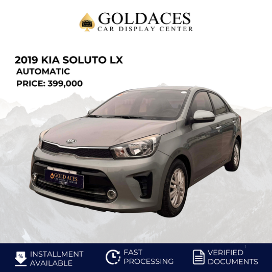 2019 KIA SOLUTO 1.4L LX AUTOMATIC TRANSMISSION Gold Aces Car Display Center