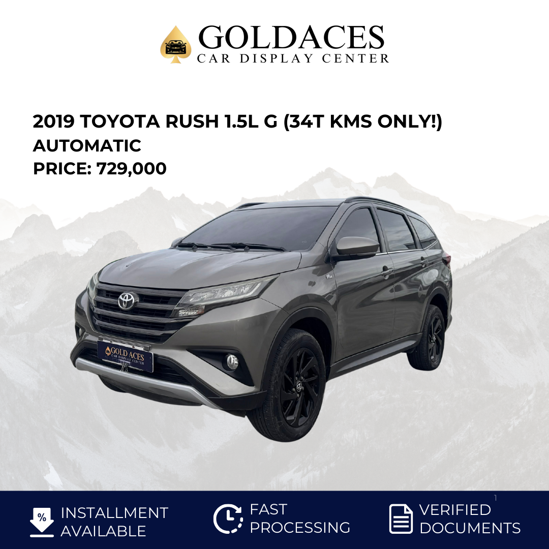 2019 TOYOTA RUSH 1.5L G AUTOMATIC TRANSMISSION&nbsp; (34T KMS ONLY!) Gold Aces Car Display Center