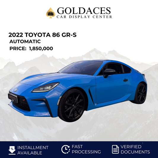 2022 TOYOTA 86 GR-S 2.4L AUTOMATIC TRANSMISSION Gold Aces Car Display Center
